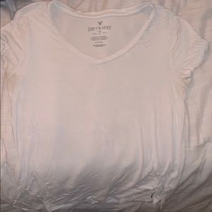 White top slightly see through